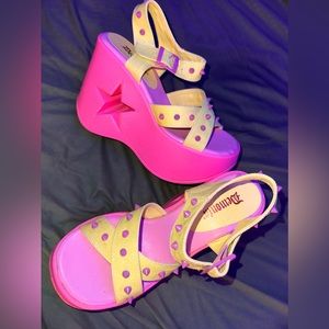 Demonia Cult Dynamite Platforms (glow in the dark)